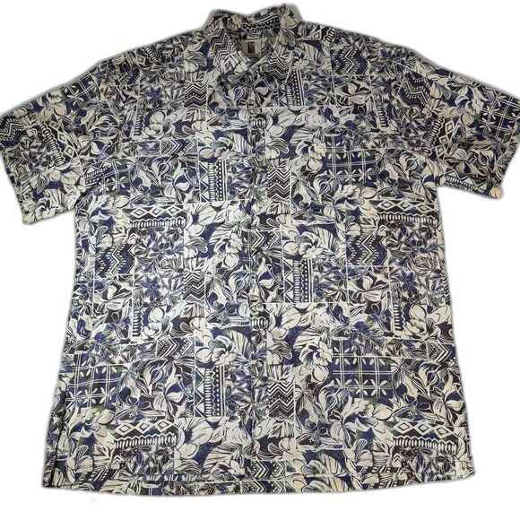 Tori Richard Hawaiian Honolulu Button Up S/S Cotton Lawn Shirt Sz XL Beach - Picture 1 of 11